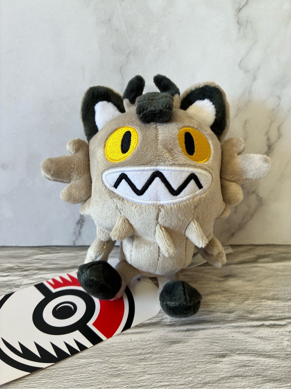 New Pokemon Center Original Galarian Meowth Poké Plush 7"